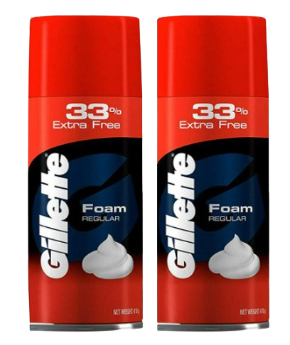 Gillette Classic Regular Pre Shave Foam, 418g with 33% Extra Free