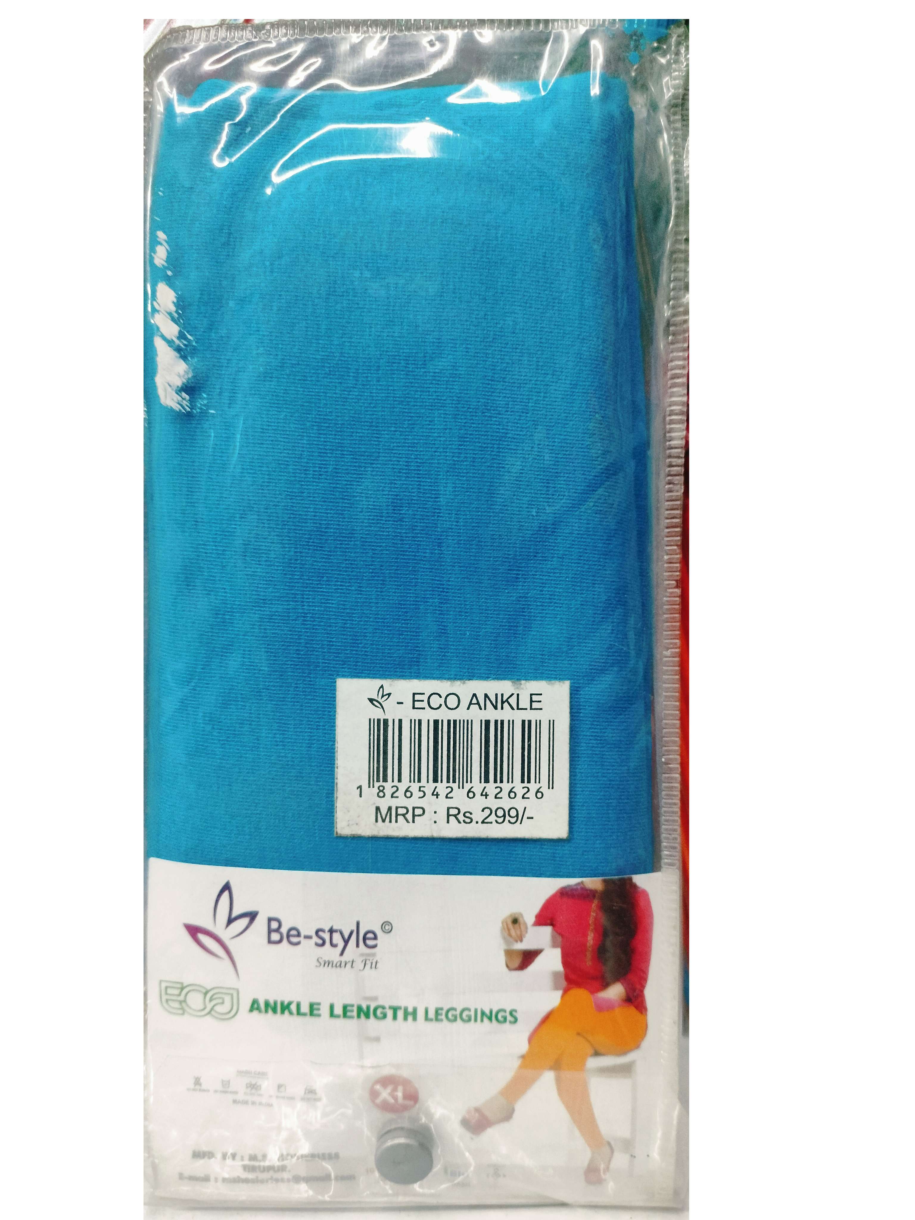 BeStyle Eco Ankle Length Leggings  XL  96% Cotton 4% Lycra XL 3PCS