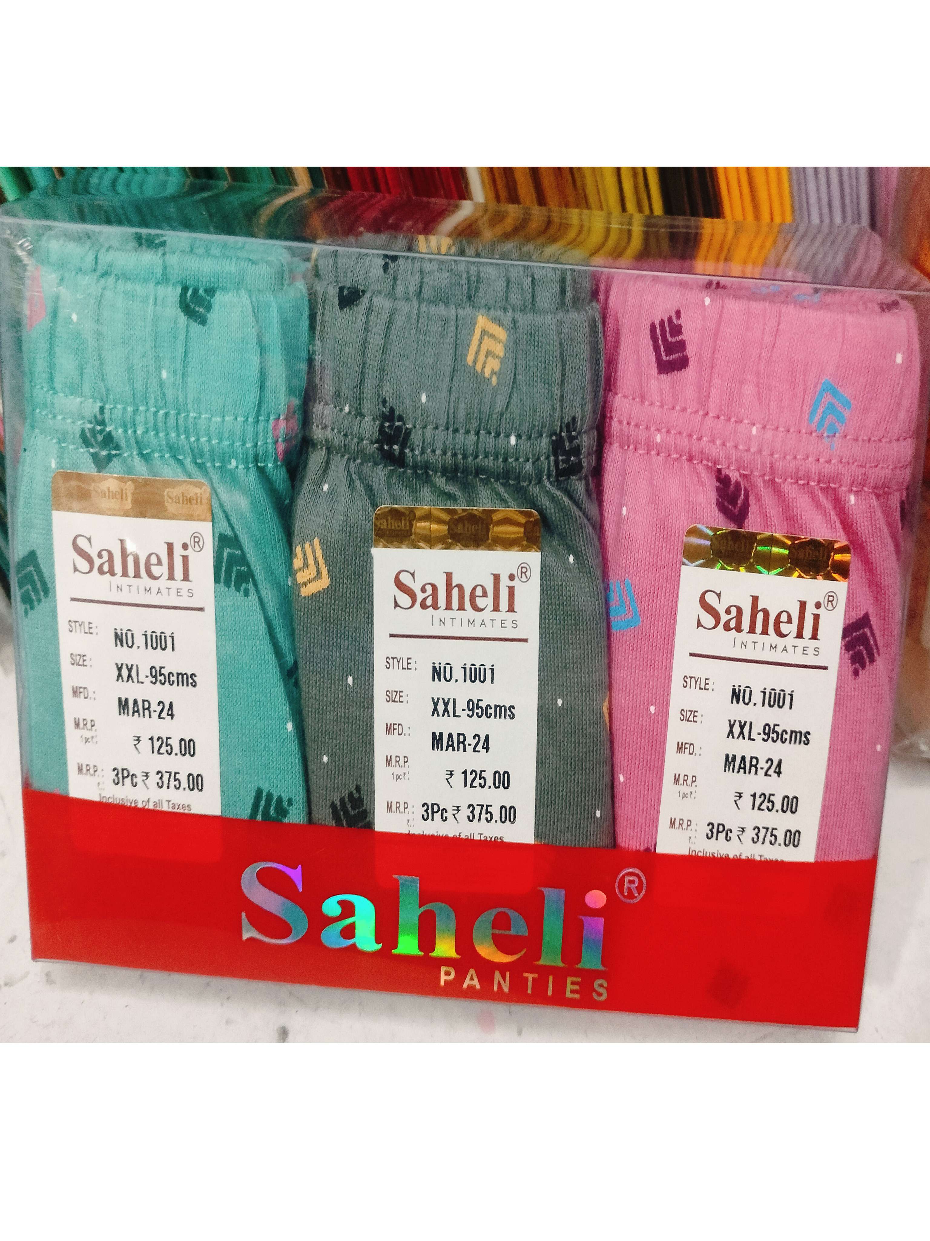 Saheli Intimates XXL 95CMS  3PCS