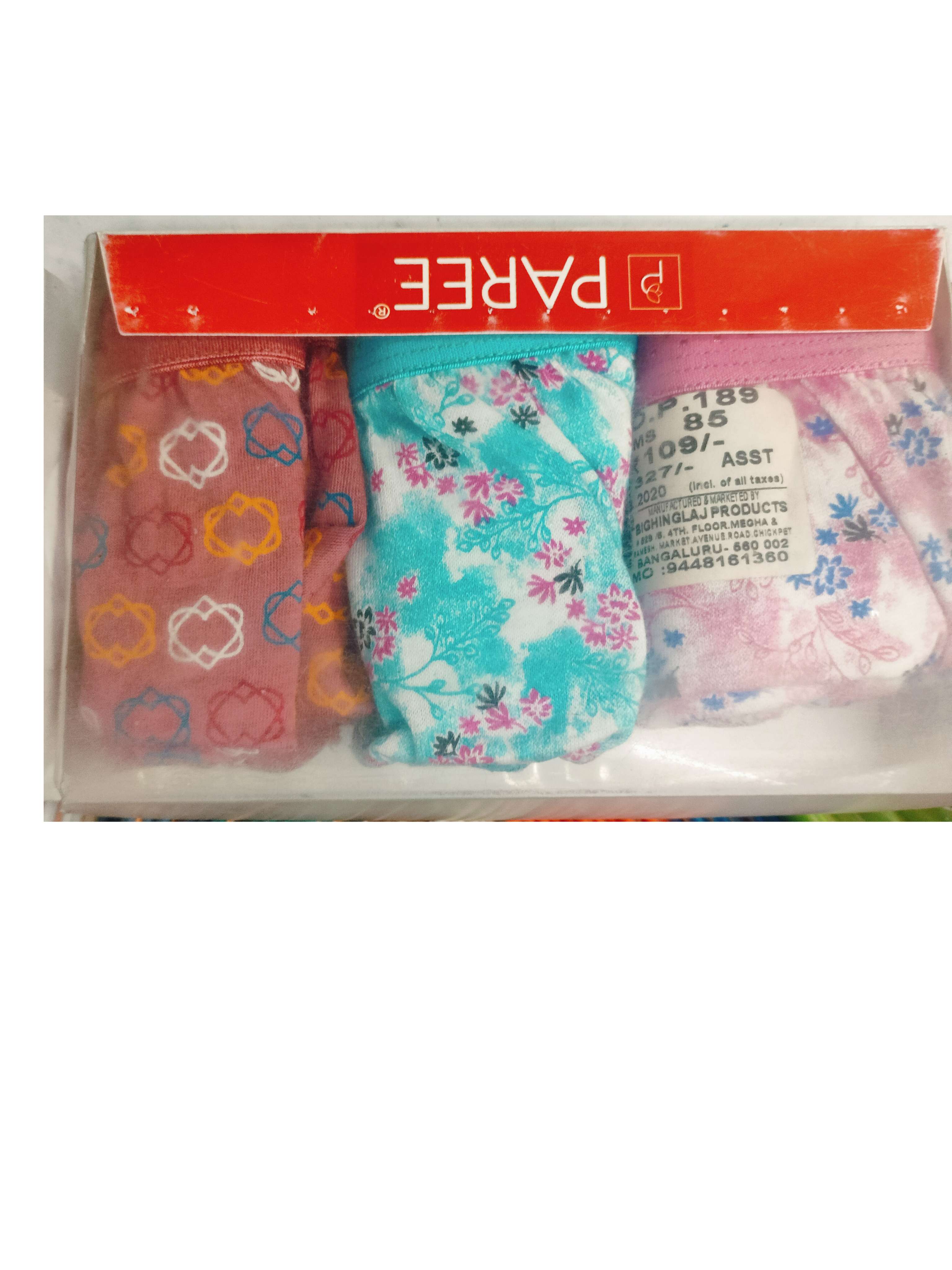 Paree Premium Quality Lingerie  3PCS  85CMS