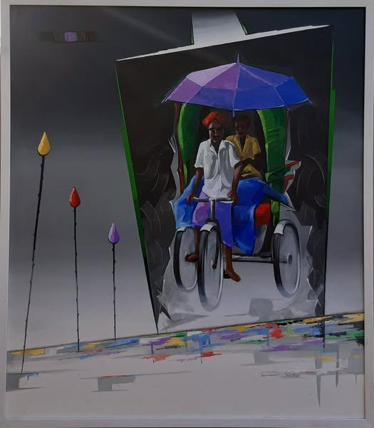 Acrylic Canvas Painting 