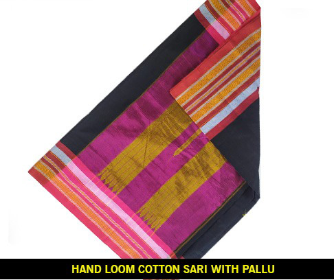 Pure Cotton Handloom Sari directly from Manufacturer.