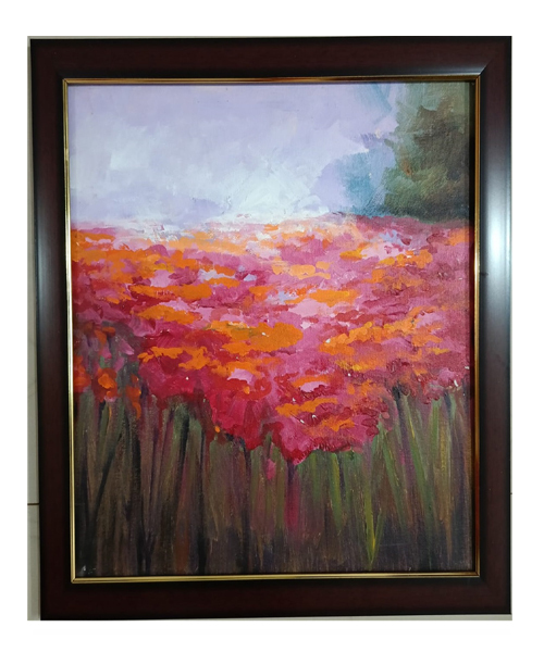 Acrylic Painting Canvas 12*12 size