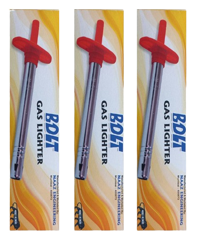 Bolt Gas Lighter Red